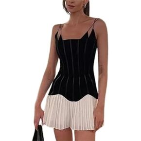 CUTEGAL Women's Spaghetti Straps Short Dress for Women Sexy Dress Party Dress for Women Club Dress