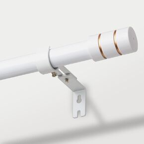 Long Curtain Rods for Windows 66 to120 Inch Heavy Duty White Curtain Rods Splicing Set with Easy Installation for Sliding Glass Door Living Room Patio Modern Design