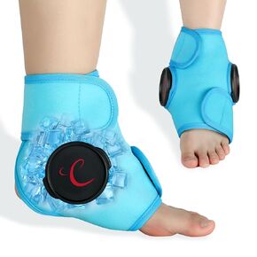 Comfytemp Wearable Ankle Ice Bags Wrap for Foot Pain Relief, FSA HSA Eligible, Ice Packs for Injuries Reusable, Cold Therapy for Swelling, Plantar Fasciitis, Achilles Tendonitis, Surgry Recovery Gift