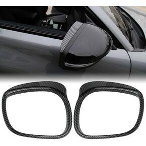 ROCCS Compatible with 2021-2023 Mustang Mach-E Side Mirror Cover Caps Auto Car Mirror Cover Rearview Mirror Guard Covers Replacement Door Side Exterior Decoration Trims Accessories(Bright Black)