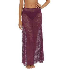 BECCA Color Play Maxi Skirt, Casual, High Side Slits, Beach Cover Ups for Women