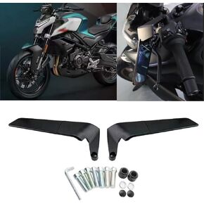 FOR 800NK 450nk 650nk 400nk 250NK 150NK 2018-2024 Refit Invisible Rearview Mirror Wind Wing Rearview Mirror Adjustable 360°Sports Rearview Mirror Suitable Motorcycle Accessories (blue lens)