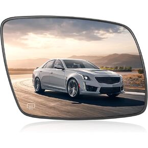 Right Passenger Side Mirror Glass Replacement Compatible with 2009 2010 2011 2012 2013 2014 2015 2016 2017 2018 Dodge Journey Rear View Side Heated Mirror Replace 68045692AA 68045690AA