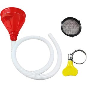 Plastic Fuel Funnel with Long Hose, Wide Mouth Plastic Oil Funnel, Flexible Funnel Universal for Automotive Gasoline Diesel Water Engine Oil Gas Fuel Fluid Liquid Transmission (2 Set)