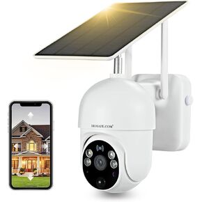 No WIFI Security Camera No Internet Needed, 4G LTE Cellular Security Camera Outdoor Wireless, Solar Camera for Home Security, PIR Motion Detction, 2K Color Night Vision, IP66 Waterproof, 2 Pack