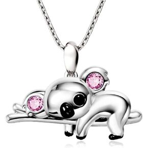 Cute Koala pendant necklace,for Girls Boys Pendant Necklaces Gifts Jewelry Gifts for Girls Daughter Boys Son Granddaughter Niece Birthday Christmas Graduation Gif over 3 years old.