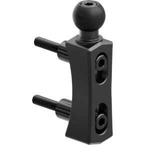 Tackform Black Motorcycle Perch / Brake / Clutch Reservoir Device Mount | Billet Aluminum | Hardware Included | 20mm Ball | Compatible with Harley-Davidson, Gold Wing, Honda, More | Various Models
