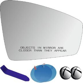 EAP Passenger Side Mirror Glass Compatible with VW Tiguan 2018-2024, Heated 5NN857522 VW1325112
