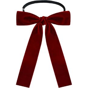 Western Bow Ties for Men Women, Velvet Bow Tie Ribbon Colonel Tie for Costume Shirts Uniform School Wedding Party