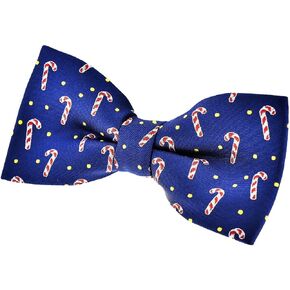 Retreez Delightful Christmas Candy Canes Pattern Pre-tied Bow Tie (4.5")
