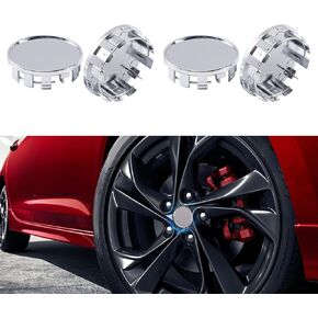 4 PCS Car Wheel Center Caps, 54mm/2.13in Outer Diameter 50mm/1.97in Inner Diameter Snap-in Wheel Center Hubcap, Universal Center Caps for Rims Automotive Exterior Accessories (Black)