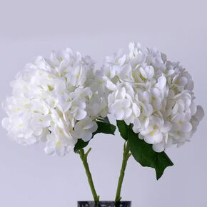 LADADA Artificial Flowers with Vases Artificial Hydrangea Flower Arrangements Home Garden Party Wedding Decor