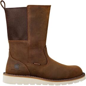 Carhartt FW1034-W8.5M Waterproof 10" Wellington Wedge Boot Brown 8.5M