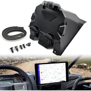 Electronic Device Tablet Holder for RZR PRO XP 20-24, Electronic Device Phone Mount GPS Holder with Storage Box for Polaris RZR PRO XP/XP4 2020-2024 RZR PRO R/Turbo R R4 2022-2024 Accessories
