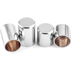 Mofun Docking Hardware 4 Point Covers Kit Docking Magnet Caps Compatible with Harley Touring Street Glide Road King Road Electra Glide 1994-2024 Chrome