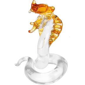 4.3 Inch Crystal Snake Statue Year of The Snake 2025 Chinese New Year Decorations Hand Blown Glass Snake Figurines Chinese Snake Decoration for Home Lucky Feng Shui Decor