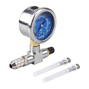 Universal 600psi Nitrogen Gauge Needle Pressure Checker Tool Compatible with Yamaha YZX, Compatible with Polaris RZR's, Compatible with Ford Raptor truck shocks, See Fitment