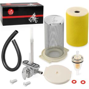 Air Filter & Guide & END CAP Kit Fuel Valve Petcock For Yamaha Moto-4 250 Moto-4 350 Timberwolf 250 YFB250