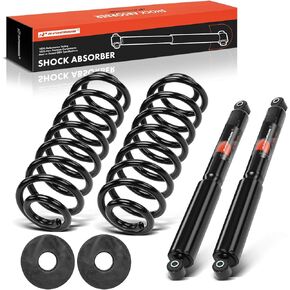 A-Premium Rear Pair (2) Air Spring to Coil Spring Conversion Kit Compatible with Ford Expedition 1997-2002 & Lincoln Navigator 1998-2002, RWD, Driver and Passenger Side