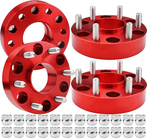 4PCS 2 inch (50.8mm) 6x5.5 Hubcentric Wheel Spacers for 2019 2020 2021 Ram 1500-6 Lug 6x139.7 to 6x139.7mm Hubcentric 77.8mm Forged 14x1.5 Studs in Kuwait