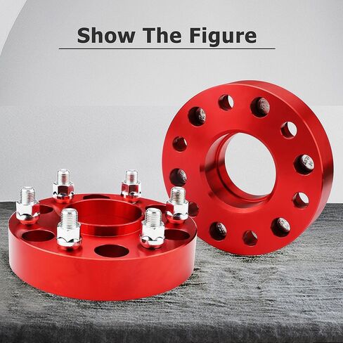 4PCS 2 inch (50.8mm) 6x5.5 Hubcentric Wheel Spacers for 2019 2020 2021 Ram 1500-6 Lug 6x139.7 to 6x139.7mm Hubcentric 77.8mm Forged 14x1.5 Studs in Kuwait