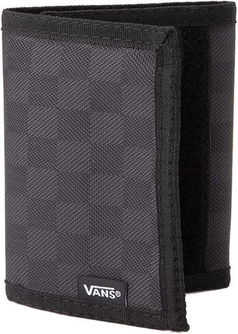 Vans, Men's Slipped Tri-Fold Wallet (Black/White Checker - O/S) in Saudi Arabia