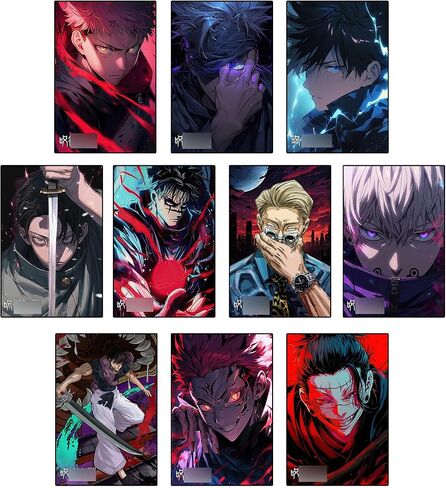 مجموعة ملصقات ELSARBEINA JJK أنيمي الفن جدار JJk ملصق جدار الفن Okkotsu Yuuta Toge Inumaki Yuji Itadori Kento Nanami Choso Ryomen Sukuna مجموعة غير مؤطرة من 10 in Saudi Arabia