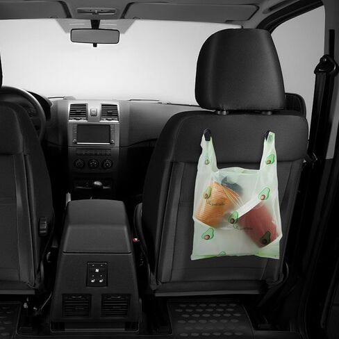 Car Trash Bag Hanging Disposable Car Garbage Bag Pack of 200 Small Auto Trash Bag for Car with 4 Hook for Car Kitchens Bedrooms Offices During Travel and Camping (Yellow) in Kuwait