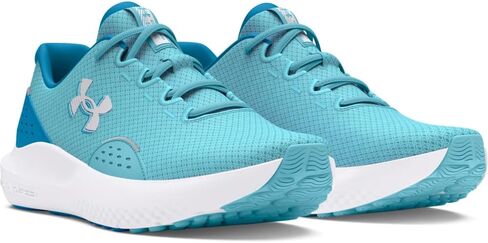 Under Armour Women's UA W Charged Surge 4 Shoes, White/White/Frost Green, 7.5 M in Saudi Arabia