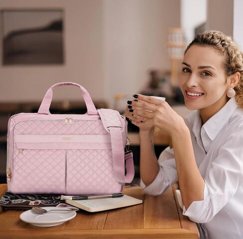Laptop Bag for Women17 Inch, Briefcase for Women, Large Computer Bag Messenger Bag Work Office Business Travel in Saudi Arabia