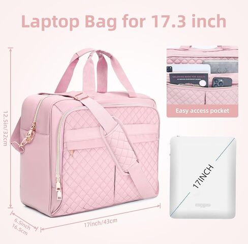 Laptop Bag for Women17 Inch, Briefcase for Women, Large Computer Bag Messenger Bag Work Office Business Travel in Saudi Arabia