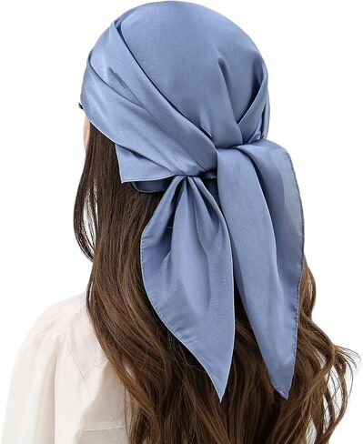 RIIQIICHY Womens Head Hair Scarf Like Satin Silk Scarf Sleeping Hair Wrapping Night 27.5" in Saudi Arabia