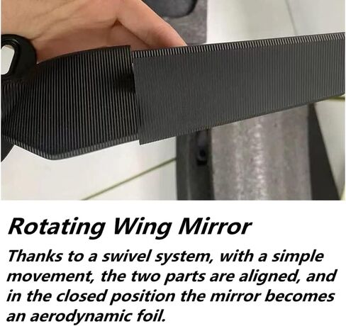 Qiilu Motorcycle Wing Mirror, 2PCS Motorcycle Rearview Mirrors Wind Wing Adjustable Rotating Side Mirror for Ninja 250 300 400 600 ZX10R ZX6R ZX-636 in Saudi Arabia