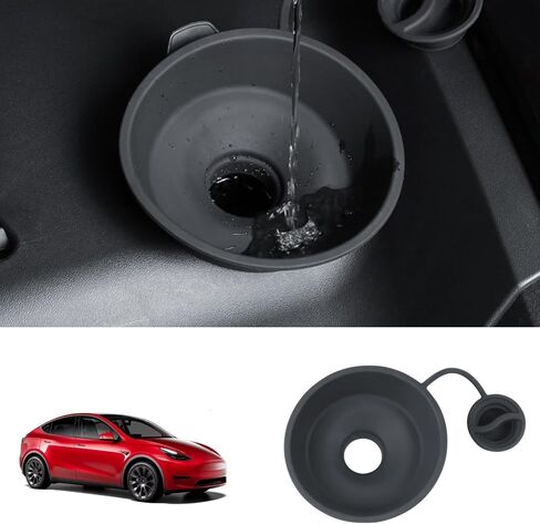 Model 3 Windshield Washer Fluid Funnel,Wiper Filling Refill Funnel Fit for 2017-2024 Tesla Model 3 Model y Hood Accessories,Black (Black) in Saudi Arabia