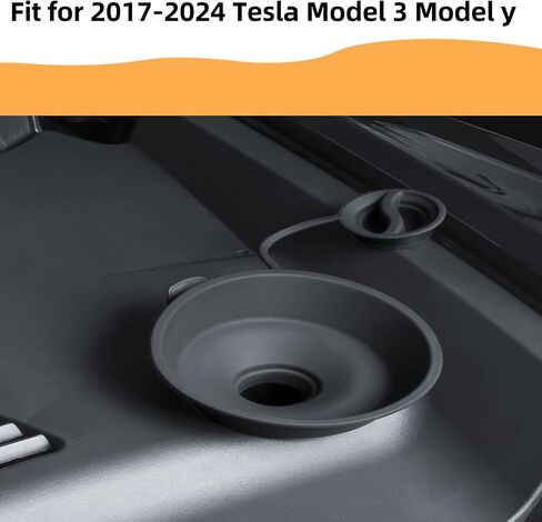 Model 3 Windshield Washer Fluid Funnel,Wiper Filling Refill Funnel Fit for 2017-2024 Tesla Model 3 Model y Hood Accessories,Black (Black) in Saudi Arabia