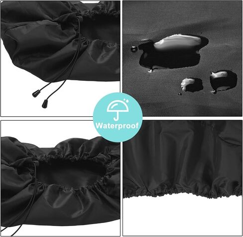 2 قطعة دراجة نارية مقاوم للماء السرج مكبر الصوت غطاء حمالات الصدر فلتر الهواء جورب المطر مجموعة غطاء النايلون يغطي الغبار الغطاء الواقي متوافق مع هارلي لأطقم تنظيف فلتر الهواء، أسود in Kuwait