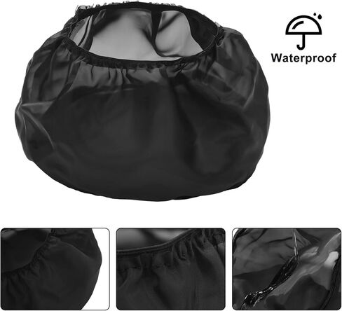 2 قطعة دراجة نارية مقاوم للماء السرج مكبر الصوت غطاء حمالات الصدر فلتر الهواء جورب المطر مجموعة غطاء النايلون يغطي الغبار الغطاء الواقي متوافق مع هارلي لأطقم تنظيف فلتر الهواء، أسود in Kuwait