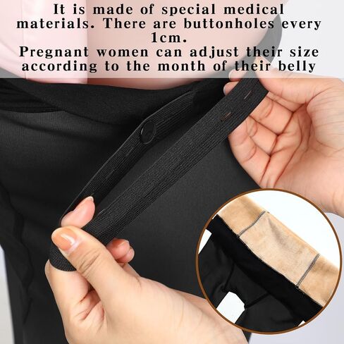 Maternity Pantyhose Pregnancy Fleece Lined Tight Women Stretchy Opaque High Waist Legging (Thick Velvet, Translucent Black) in Saudi Arabia