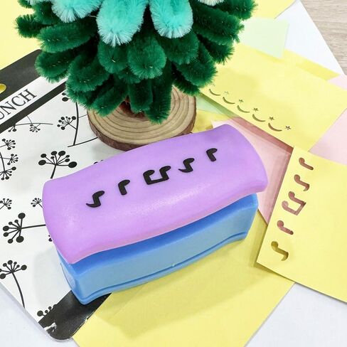 MIAO JIN 4PCS Craft Punch Hemming Punch Edge Paper Punch Hand Scrapbooking Fancy Border Punch Fancy Hole Punch DIY Art scrapbooks, Gift Cards, Wedding Cards, Decorations (Shell Color is Random.) in Saudi Arabia