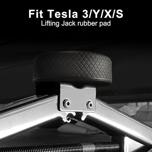 وسادة رفع الرافعة لطراز تيسلا 3/Y/S/X، 2016-2024 أداة محول وسادة مطاطية مطورة مع صندوق تخزين، أكياس جاك لملحقات تيسلا تحمي البطارية والهيكل (4 قطع) in Kuwait