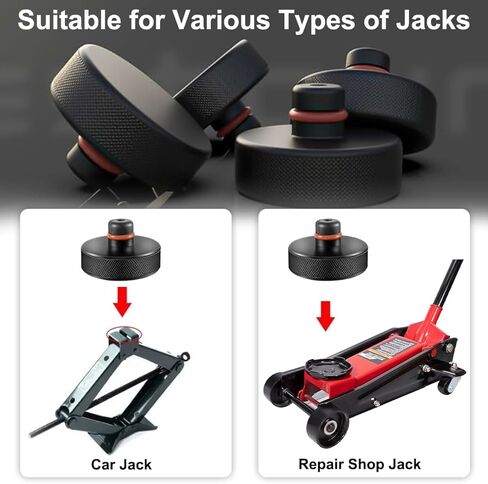 وسادة رفع الرافعة لطراز تيسلا 3/Y/S/X، 2016-2024 أداة محول وسادة مطاطية مطورة مع صندوق تخزين، أكياس جاك لملحقات تيسلا تحمي البطارية والهيكل (4 قطع) in Kuwait