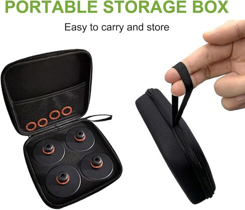 وسادة رفع الرافعة لطراز تيسلا 3/Y/S/X، 2016-2024 أداة محول وسادة مطاطية مطورة مع صندوق تخزين، أكياس جاك لملحقات تيسلا تحمي البطارية والهيكل (4 قطع) in Kuwait