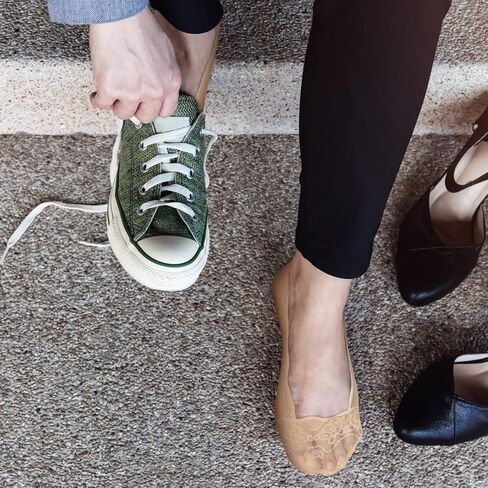 10 Pairs Lace Ankle Socks Women's Lace No Show Socks Ruffle Socks Low Cut Non Slip Casual Socks for Summer Women(Low Cut) in Kuwait