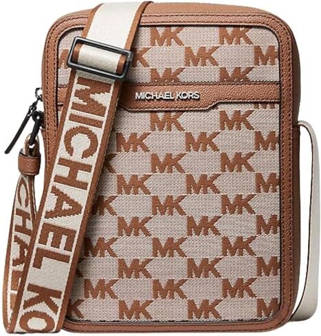 Michael Kors Cooper Logo Jacquard Flight Bag (Denim Blue) in Saudi Arabia