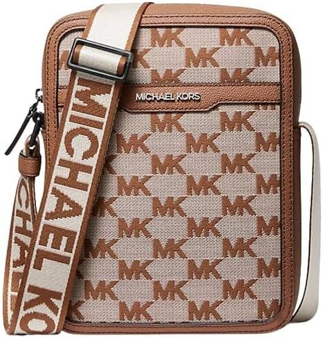 Michael Kors Cooper Logo Jacquard Flight Bag (Denim Blue) in Saudi Arabia