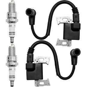 2-Pack Ignition Coils 30500-Z6L-043 with Spakr Plugs Replacement for Honda GX630 GX660 GX690 GXV630 GXV660