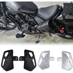 Motorcycle Highway Pegs Anti-Slip Footpegs Foot Rest Rider Wide Footbooards Floorboards Pedals compatible with Ho-nda Rebel 1100 CMX1100 CMX 1100 2021 2022 2023 2024 (Black)