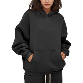 Hixiaohe Womens Oversized Fleece Hoodie Long Sleeve Sweatshirt Fleece Heavyweight Pullover Tops Fall Outfits with Pockets