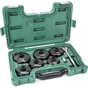SATA 8-Piece End Cap Oil Filter Wrench (72T Ratchet) - ST09703U