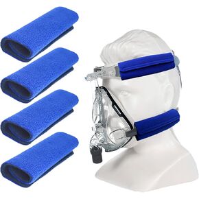 4 Pack Strap Covers, Strap Cushions for Mask Strap Headgear, C papa Accessories & Supplies Soft Fleece Strap Cover for Reducing Mask Red